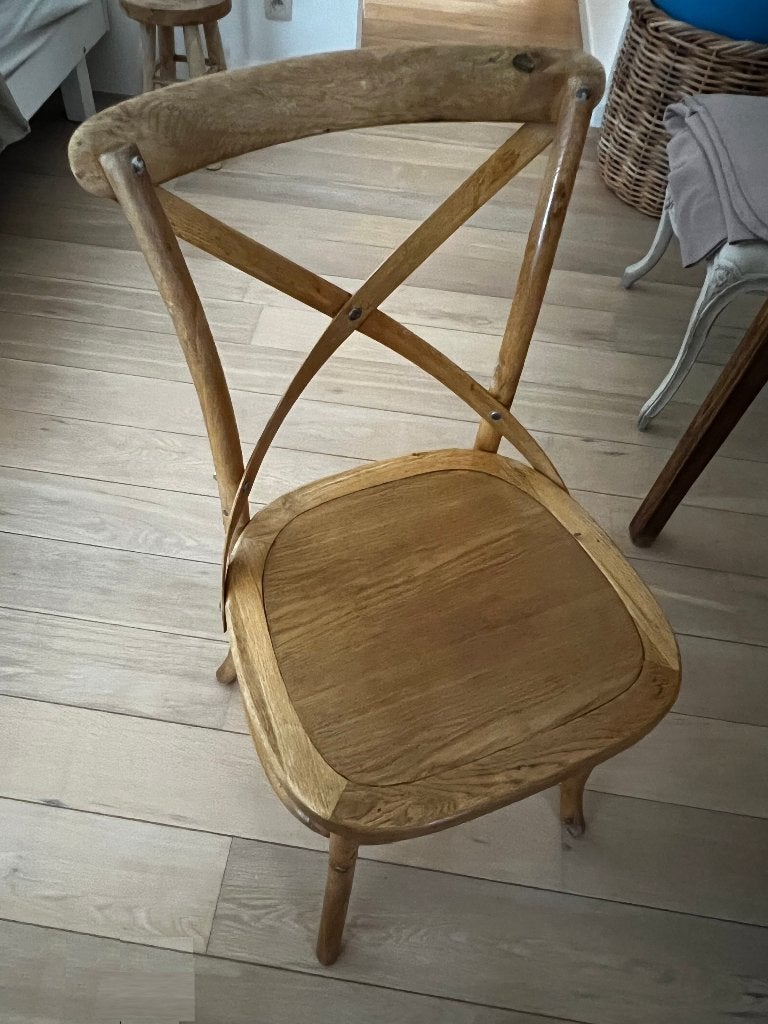 4 chaises en chêne, Enlèvement, Comme neuf, Une