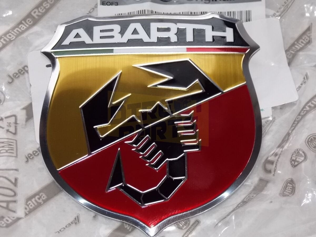 Fiat 500 Abarth embleem logo ''Abarth'' voorzijde Origineel!, Autos : Pièces & Accessoires, Neuf, -, -, Fiat