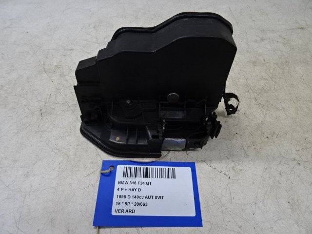 SERRURE DE PORTE ARRIÈRE DROITE 3 serie Gran Turismo (F34), Utilisé, Arrière, BMW