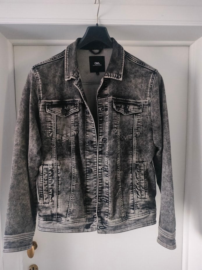 Jeansjas, Kleding | Dames, Ophalen, Zo goed als nieuw, Maat 42/44 (L), Zwart