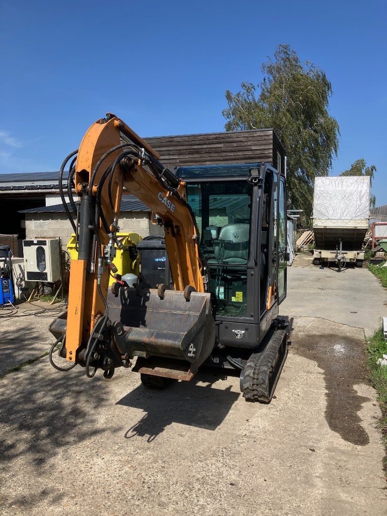 Minigraver CASE CX19C SLECHTS 216u 22.000€ excl. btw, Ophalen, Graafmachine