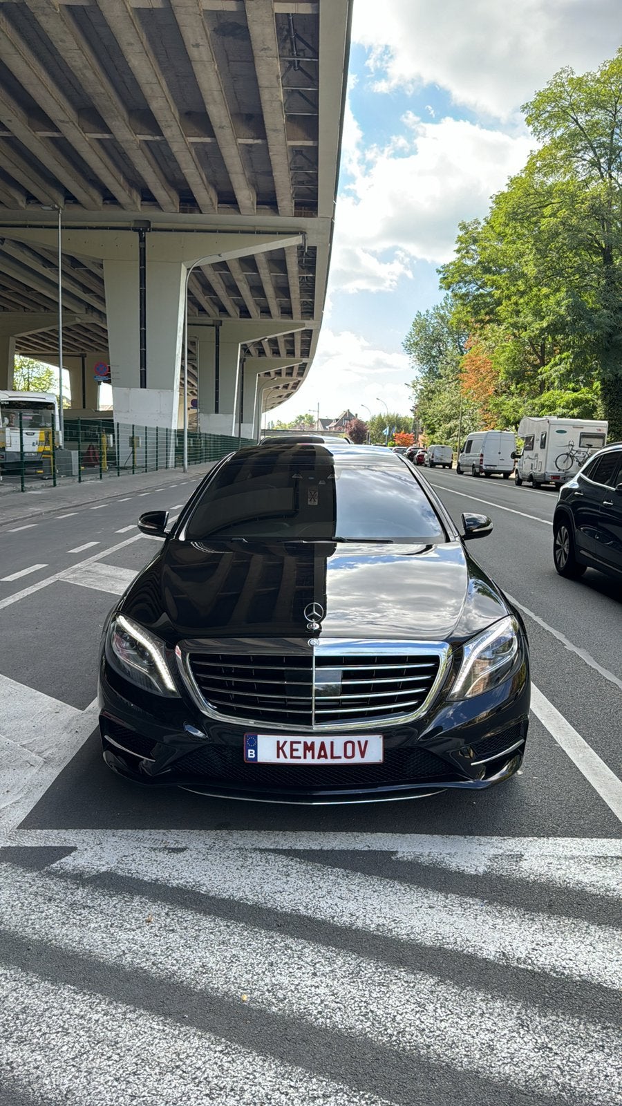 Mercedes benz s500le amg line, Auto's, Automaat, Zwart, Te koop, S-Klasse