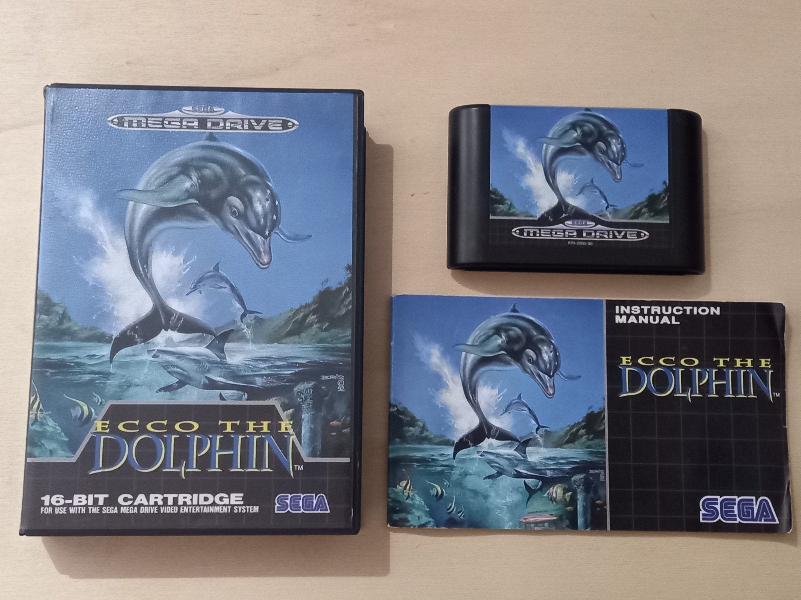 SEGA Mega Drive - Ecco le dauphin dans son intégralité, Enlèvement ou Envoi, 1 joueur, Utilisé, À partir de 3 ans