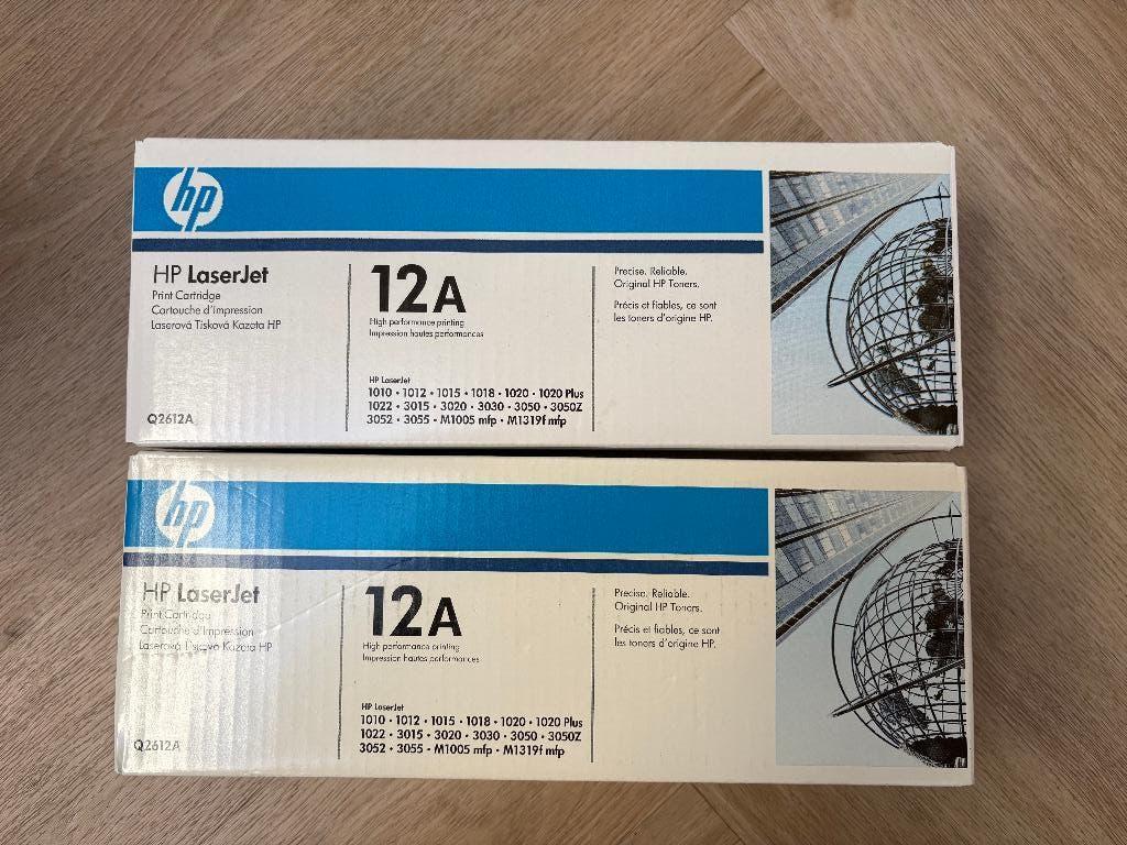 2 x originele toners HP Q2612A (zwart) geheel dichte doos, Ophalen of Verzenden, Nieuw, Toner, HP ORIGINAL