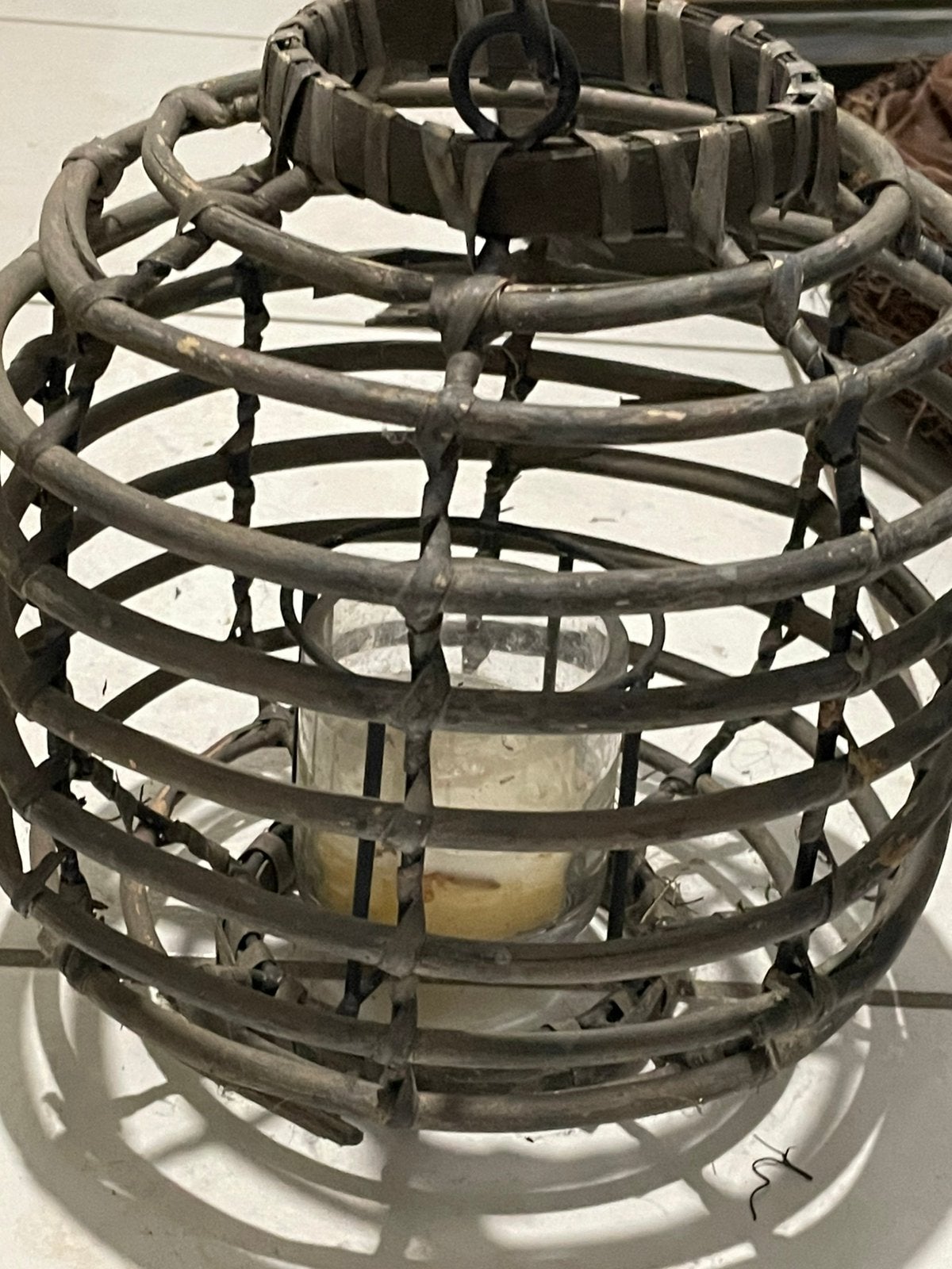 lanterne en rotin/lampe à vent, Enlèvement ou Envoi
