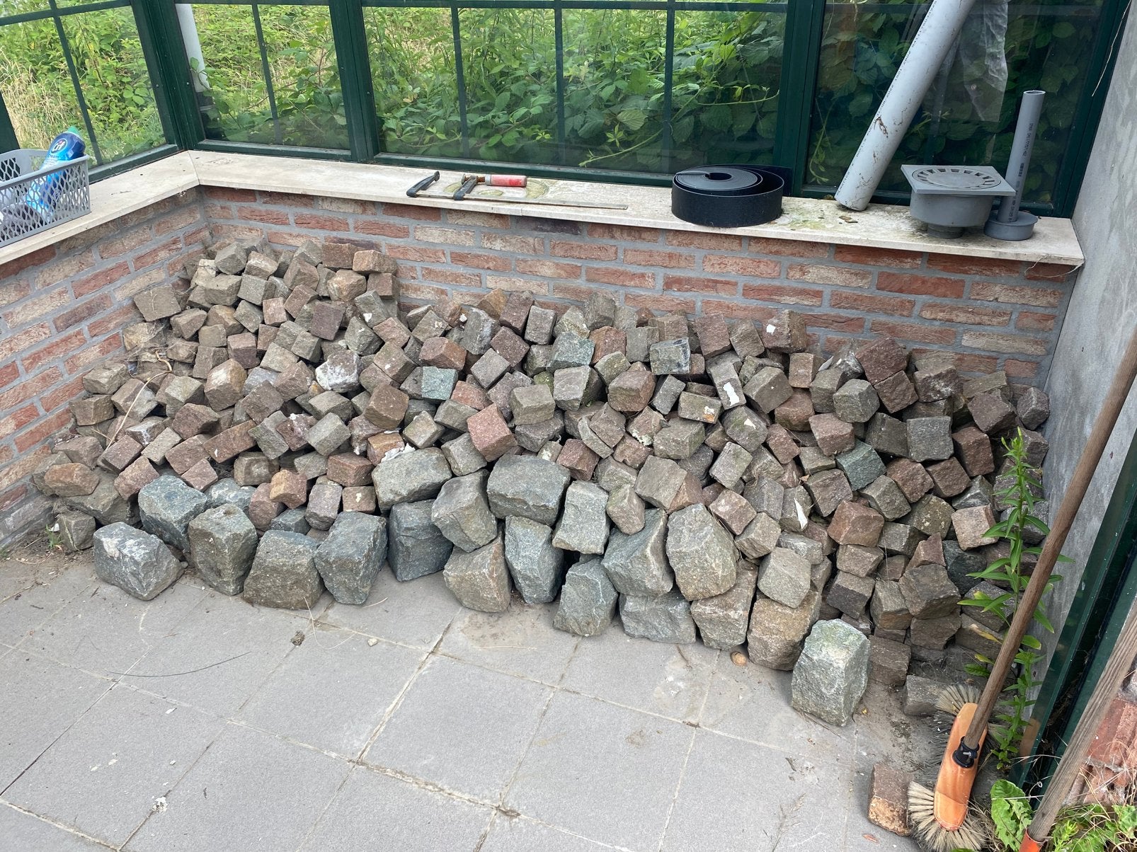 Steentjes gratis, Tuin en Terras, Grind, Keien en Split, Ophalen, Zo goed als nieuw