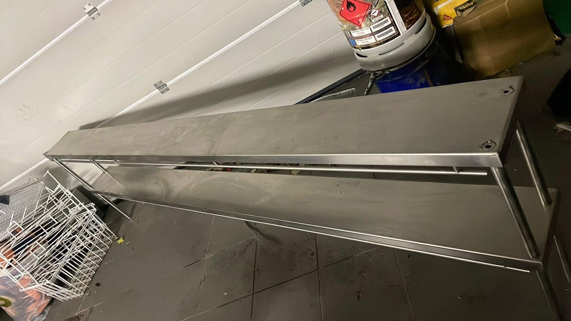 inoxen rek, Ophalen, Gebruikt, Inox Meubilair