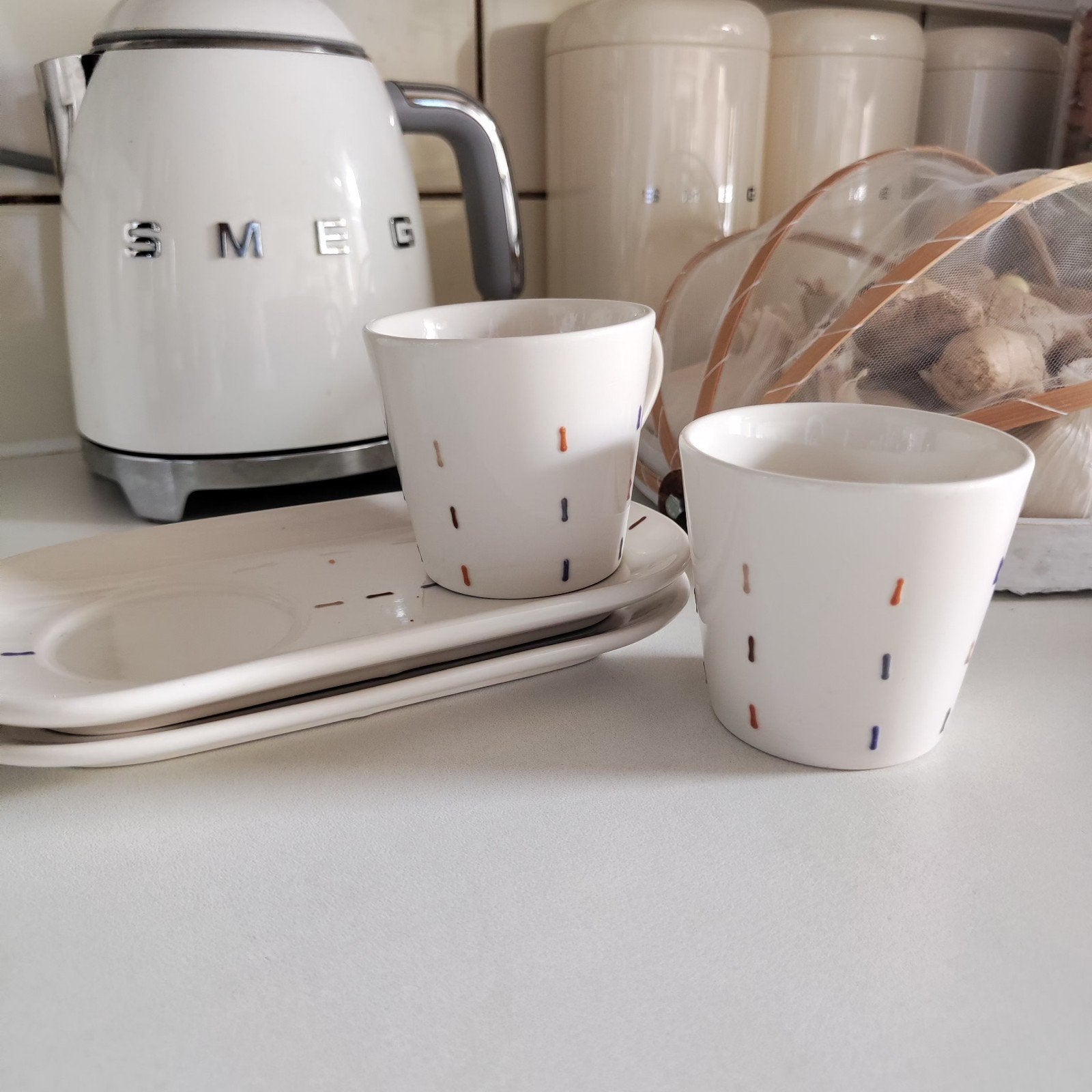 "Degrenne" 6 tasses petit-déjeuner neuves, Maison & Meubles, Enlèvement ou Envoi