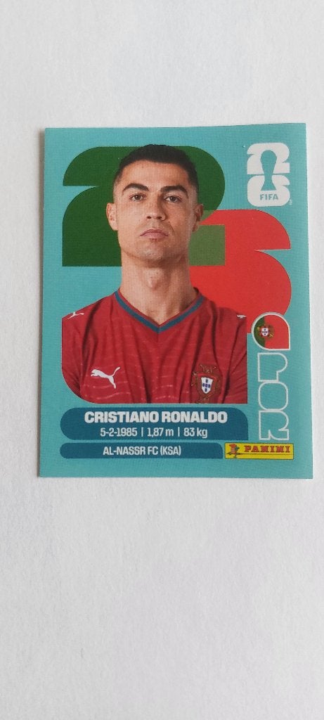 Sticker autocollant panini Cristiano Ronaldo wk 2026, Ophalen of Verzenden, Gebruikt