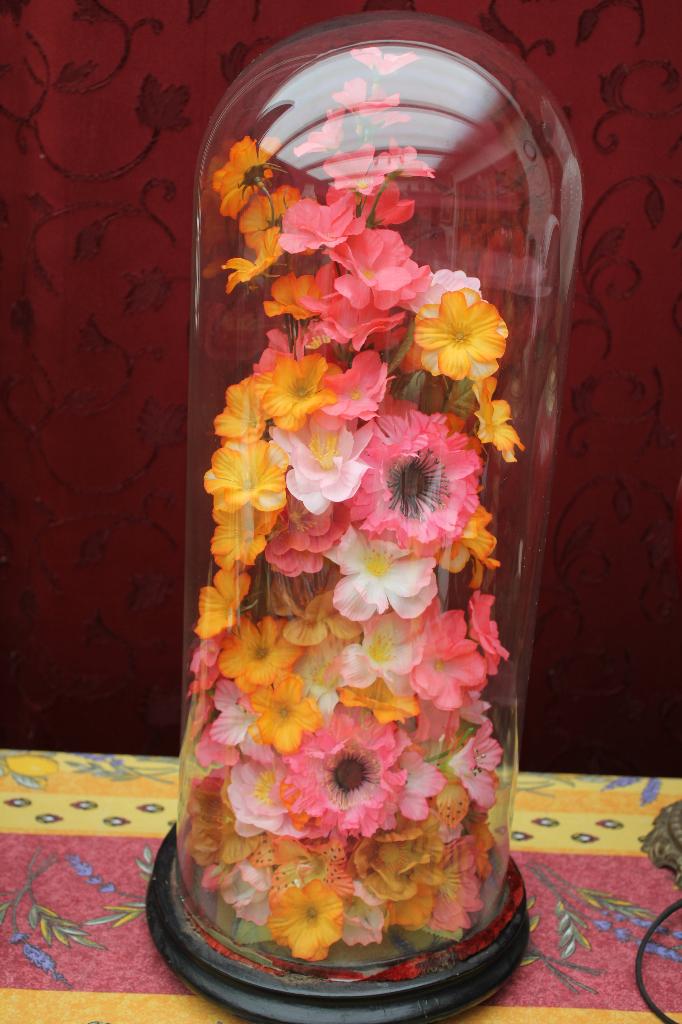 globe bloemen roze oranje, Enlèvement