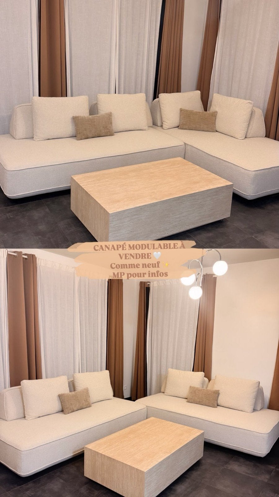 canapé amovible convertible en plusieur maniére, Maison & Meubles, Enlèvement, Comme neuf