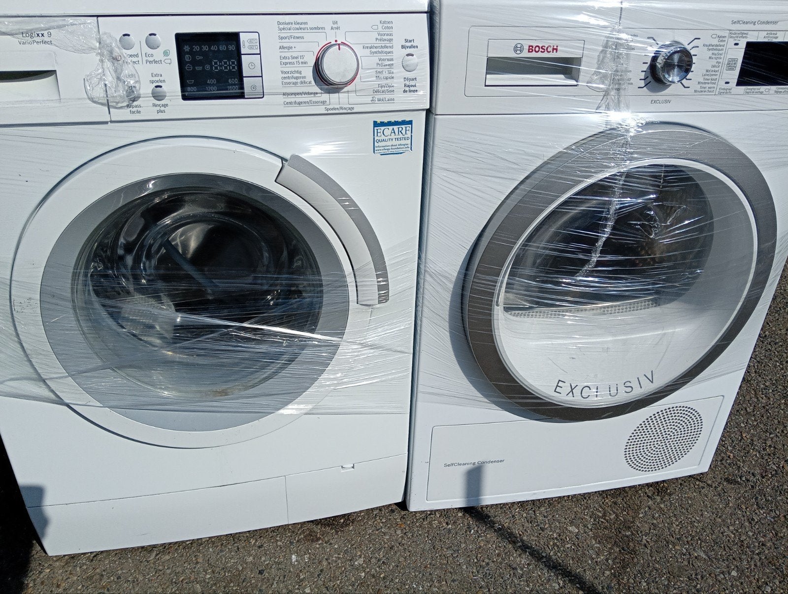 set Bosch  wasmachine droogkast condens lvrgn mglijk 395euro, Elektronische apparatuur, Ophalen of Verzenden, Condens