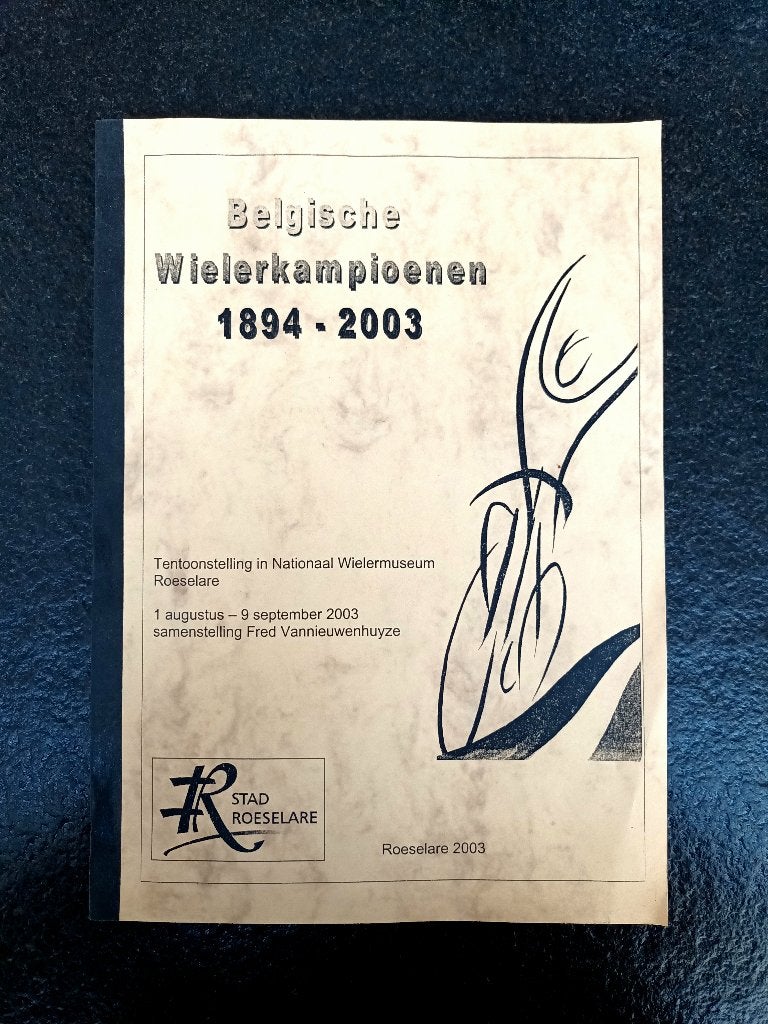 Belgische Wielerkampioenen 1894-2003, Fred Vannieuwenhuyze, Comme neuf, Course à pied et Cyclisme, Envoi