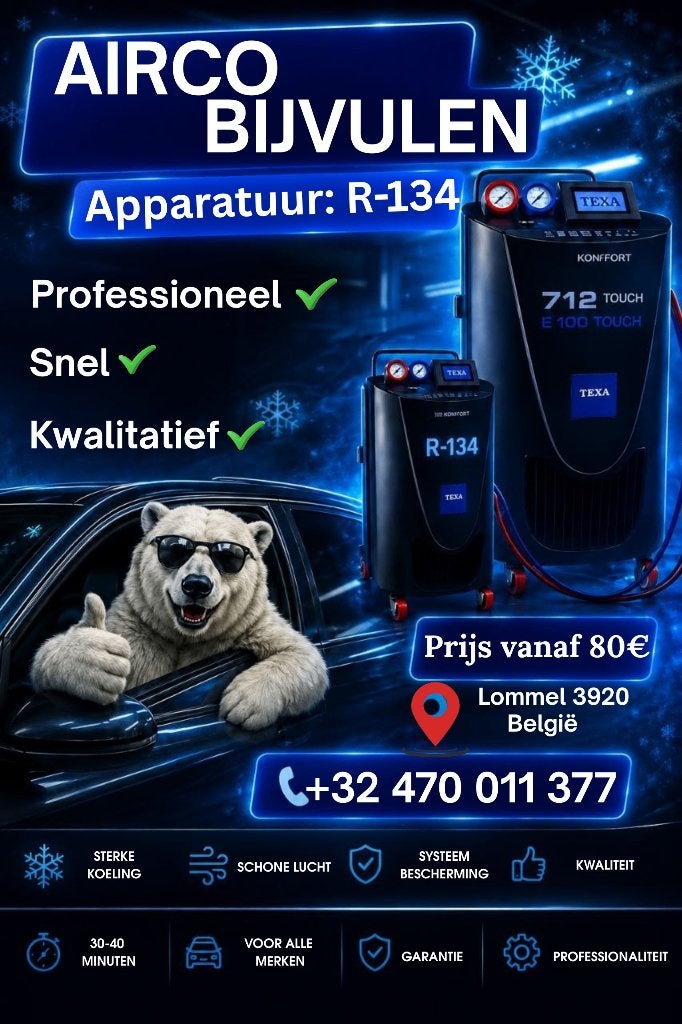 Airco bijvullen Lommel vanaf €80, Ophalen, Nieuw, Universele onderdelen