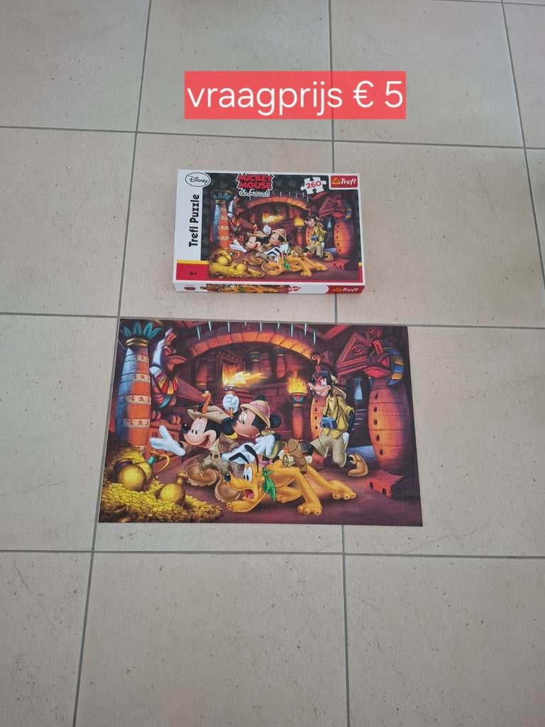 Puzzel minnie mouse, Ophalen of Verzenden, Minder dan 500 stukjes, Zo goed als nieuw, Overige typen