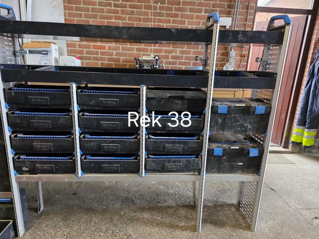 Sortimo Globelyst camionette inrichtingverschillende modules, Ophalen