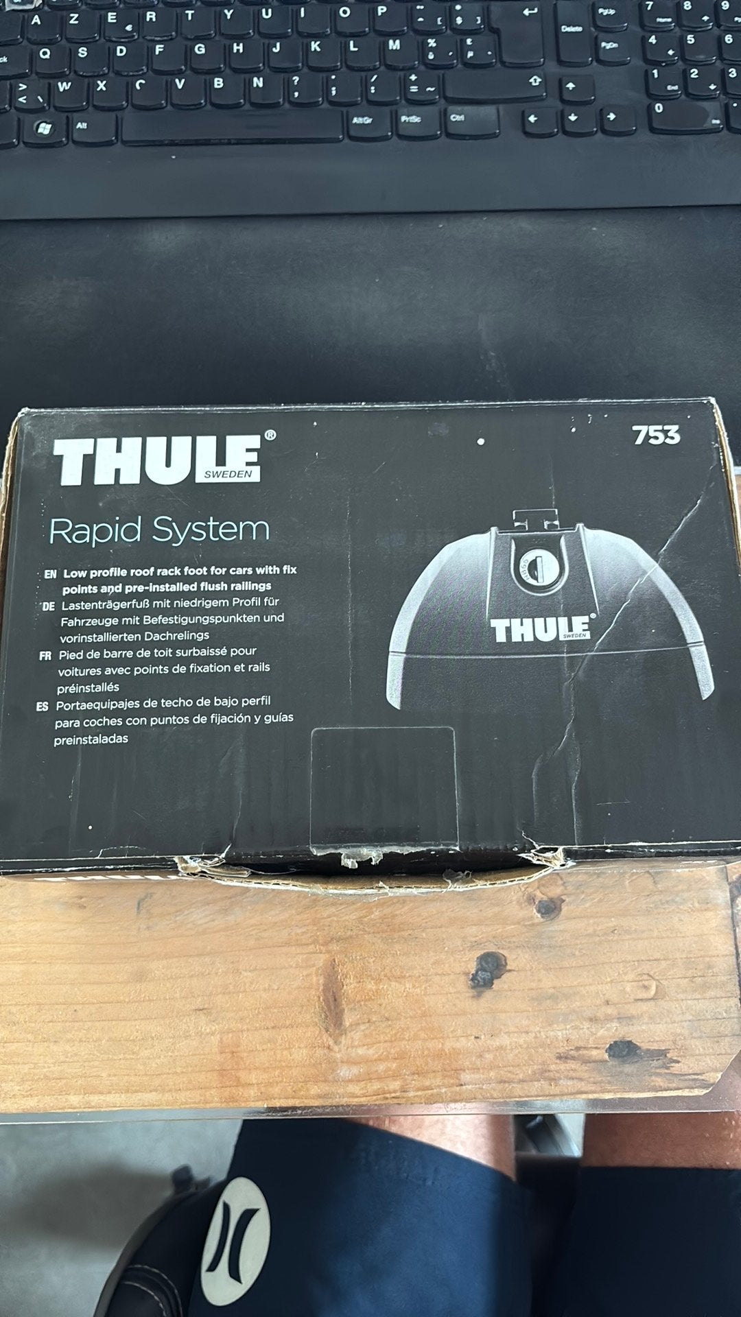 Thule Rapid System 753 + Square Bar, Auto diversen, Dakdragers, Ophalen, Gebruikt