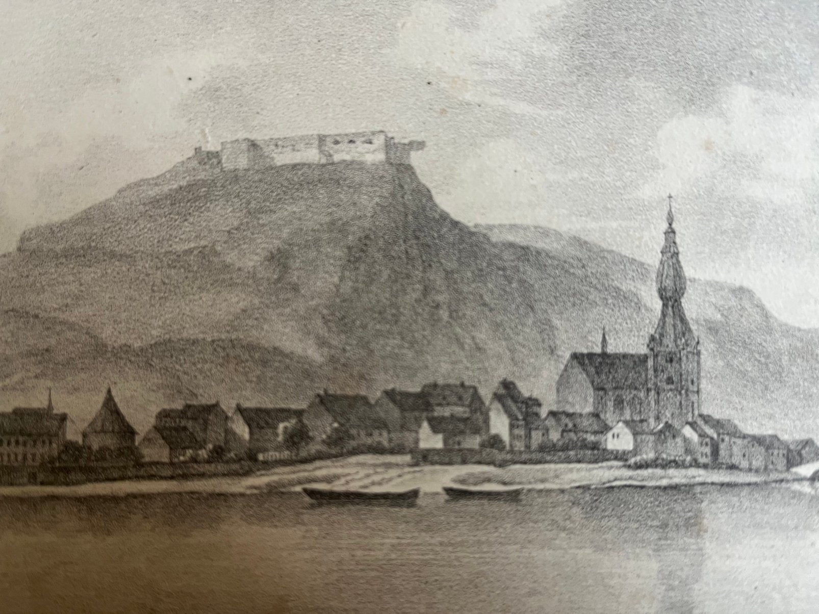 Belle litho de Dinant vers 1821-22, Antiquités & Art, Art | Eaux-fortes & Gravures, Enlèvement ou Envoi, Gravure