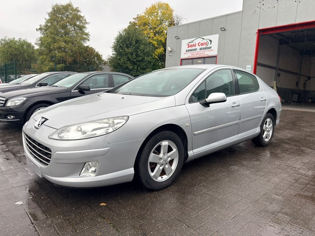 Peugeot 407 2.0 benzine tot 2009 49.000 km auto  goede staat, Auto's, Stof, Zwart, 4 cilinders, Bedrijf