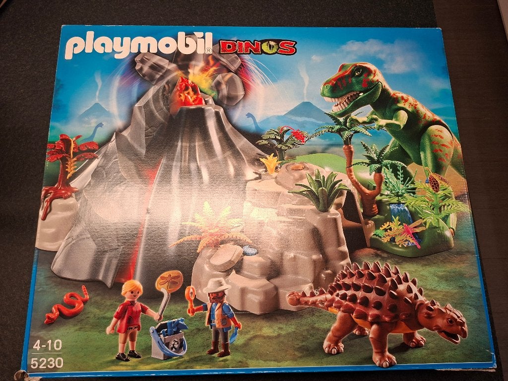 Playmobil dinos 5230 T-rex met Vulkaan, Kinderen en Baby's, Ophalen, Gebruikt, Overige typen, Overige series