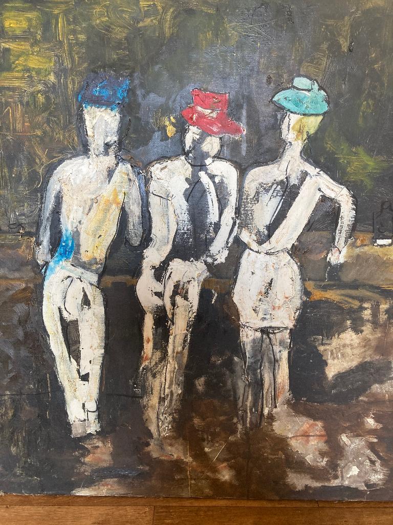 Olieverfschilderij The Barfly door kunstenaar!, Antiek en Kunst, Kunst | Schilderijen | Klassiek, Ophalen