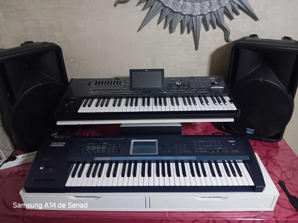 Korg triton extreme 61 Moos bord 64ram carte 256mb, Musique & Instruments, Claviers, Enlèvement ou Envoi, Korg