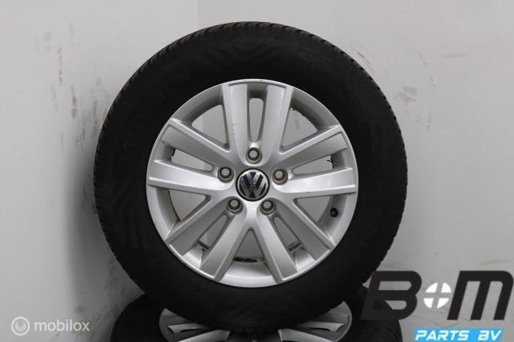 Org 15 inch velgen + 4S banden VW Caddy 2K5601025, Auto-onderdelen, Banden en Velgen, Gebruikt, 15 inch, Banden en Velgen, Personenwagen