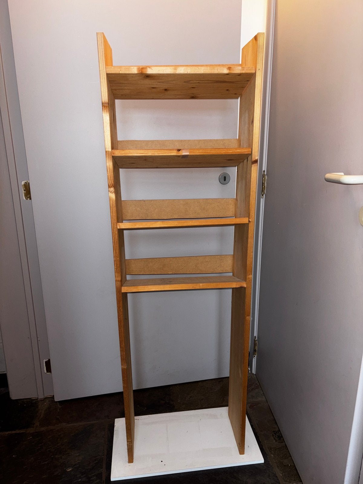 Support à CD/support de rangement en bois fait maison, Enlèvement, Utilisé