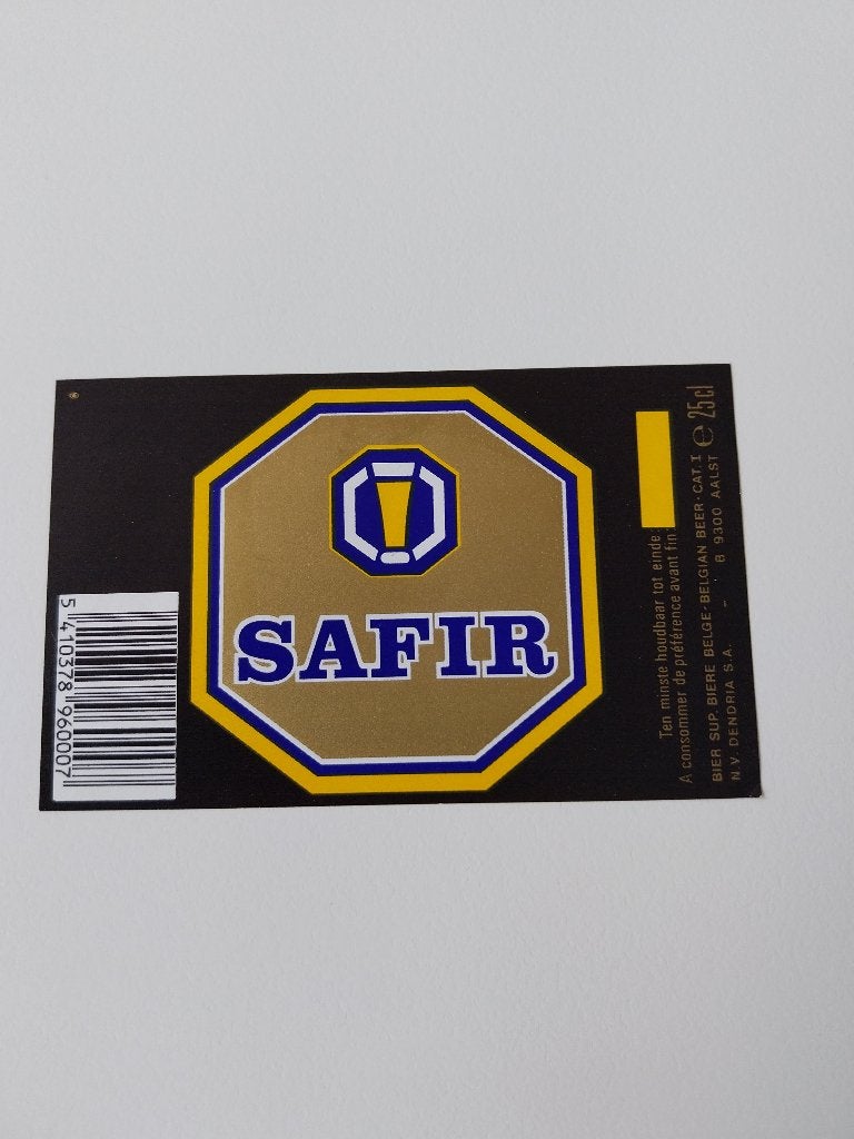 Étiquette de bière Safir Dendria De Gheest Alost 7, Collections, Enlèvement ou Envoi, Utilisé