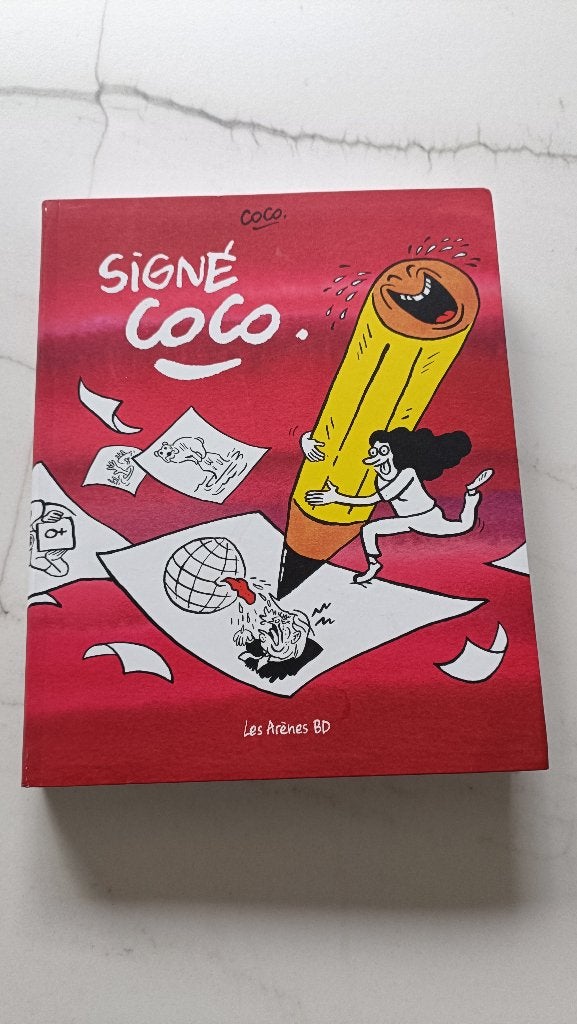 Signé Coco - Livre BD recueil de caricatures, Livres, BD, Une BD, Enlèvement ou Envoi, Comme neuf, Coco