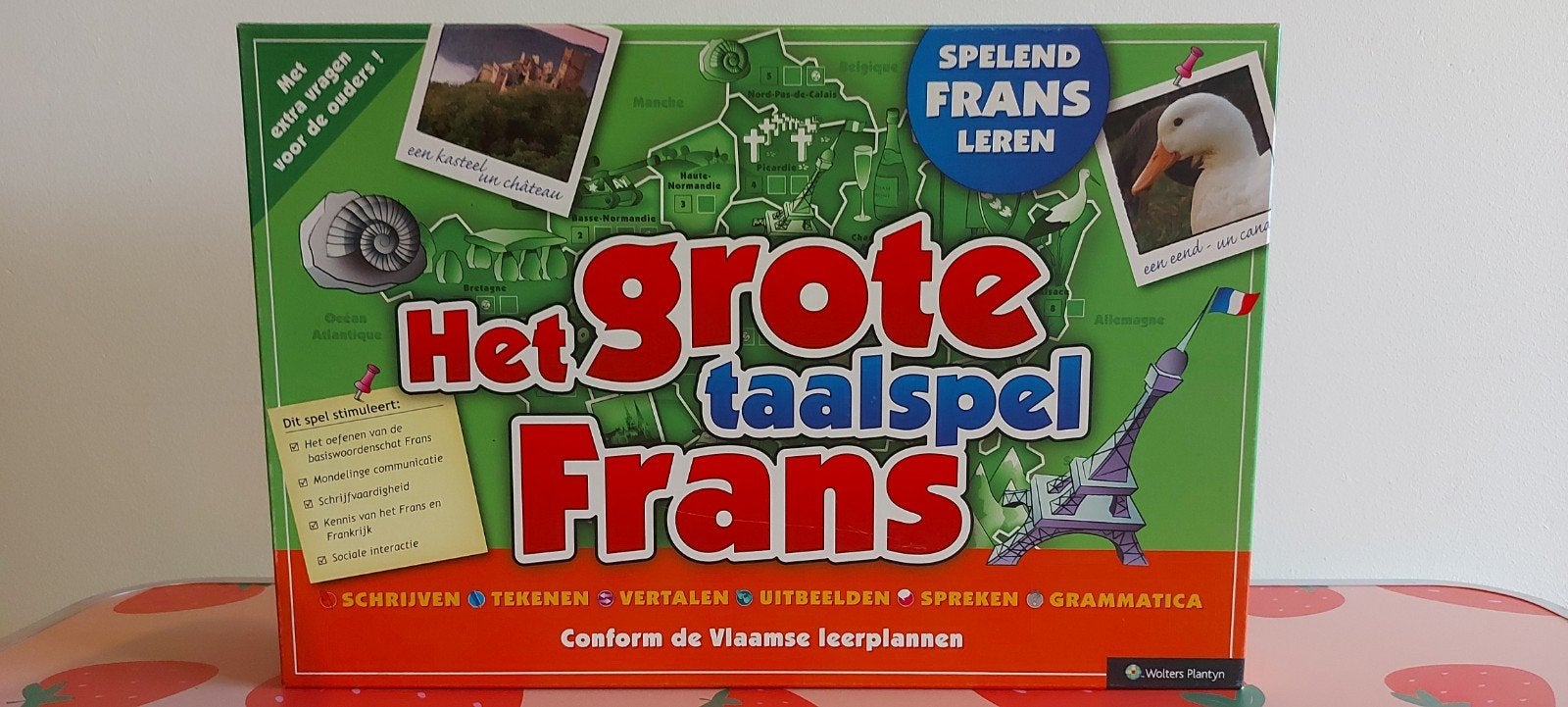 Het Grote Taalspel Frans (uitgeverij Wolters Plantyn)., Een of twee spelers, Ophalen of Verzenden, Zo goed als nieuw, Wolters Plantyn