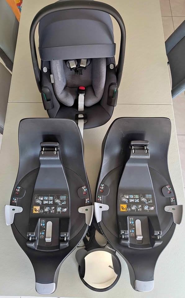 Maxi Cosi Pebble 360 avec 2 cadres et miroir, Dossier amovible, 0 à 18 kg, Enlèvement, Utilisé