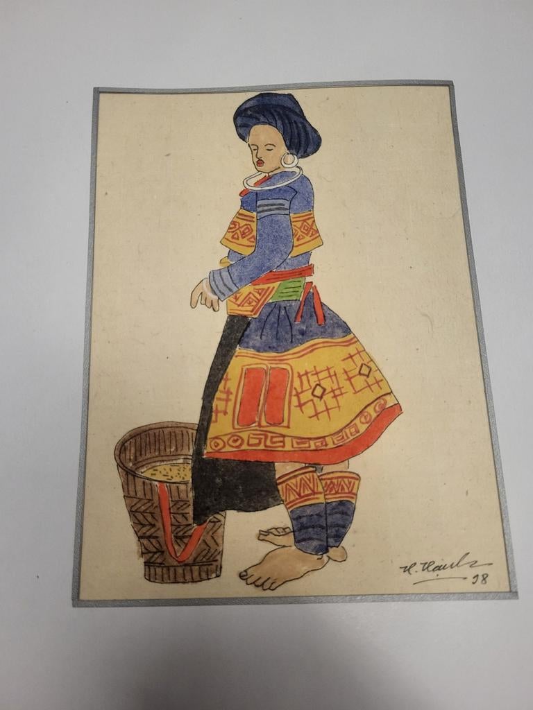 petit tableau dessin ou aquarelle à identifier, Antiquités & Art, Enlèvement ou Envoi
