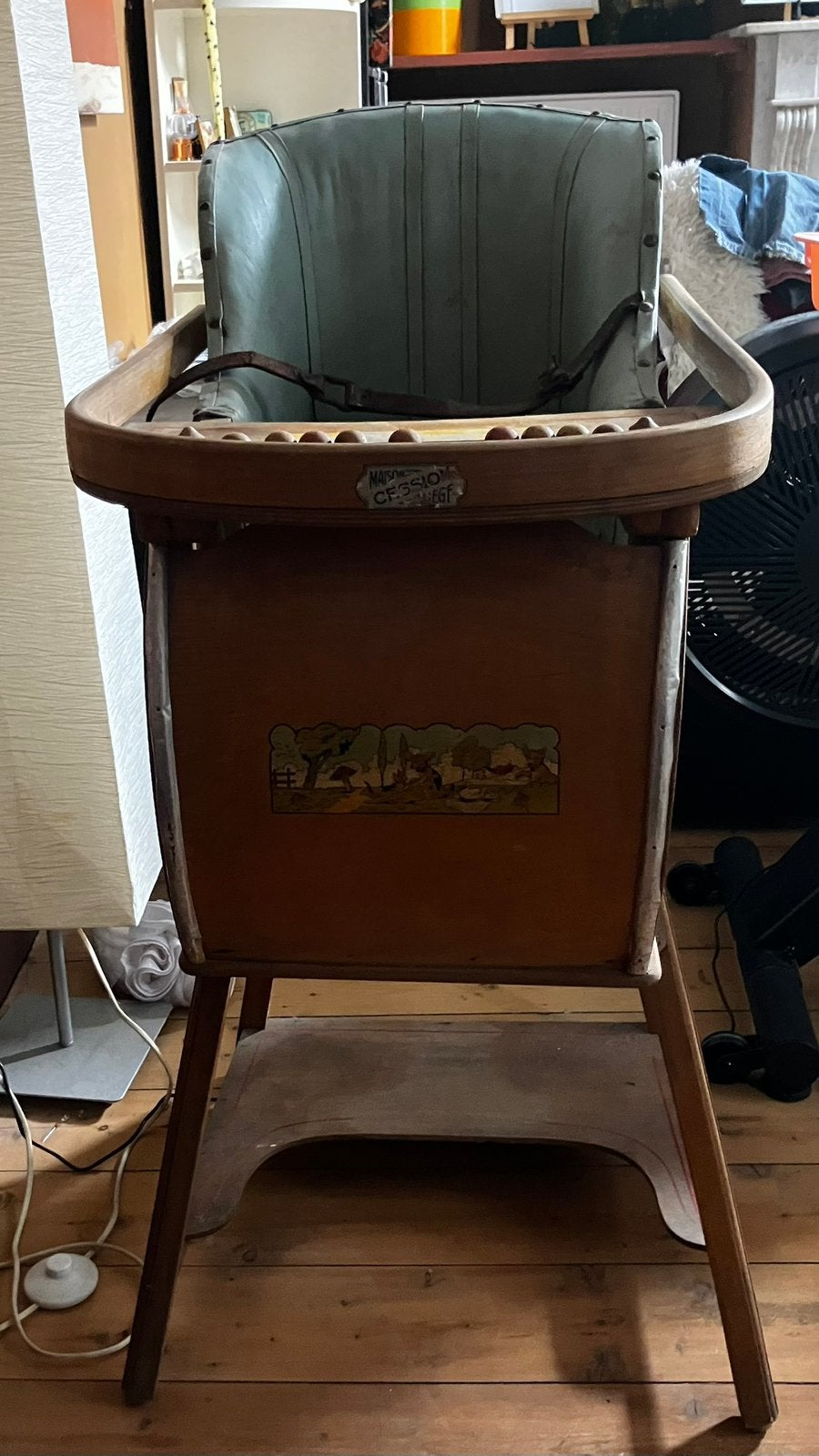 Vintage kinderstoel, Huis en Inrichting, Woonaccessoires | Overige, Ophalen, Hout, Bruin, Gebruikt