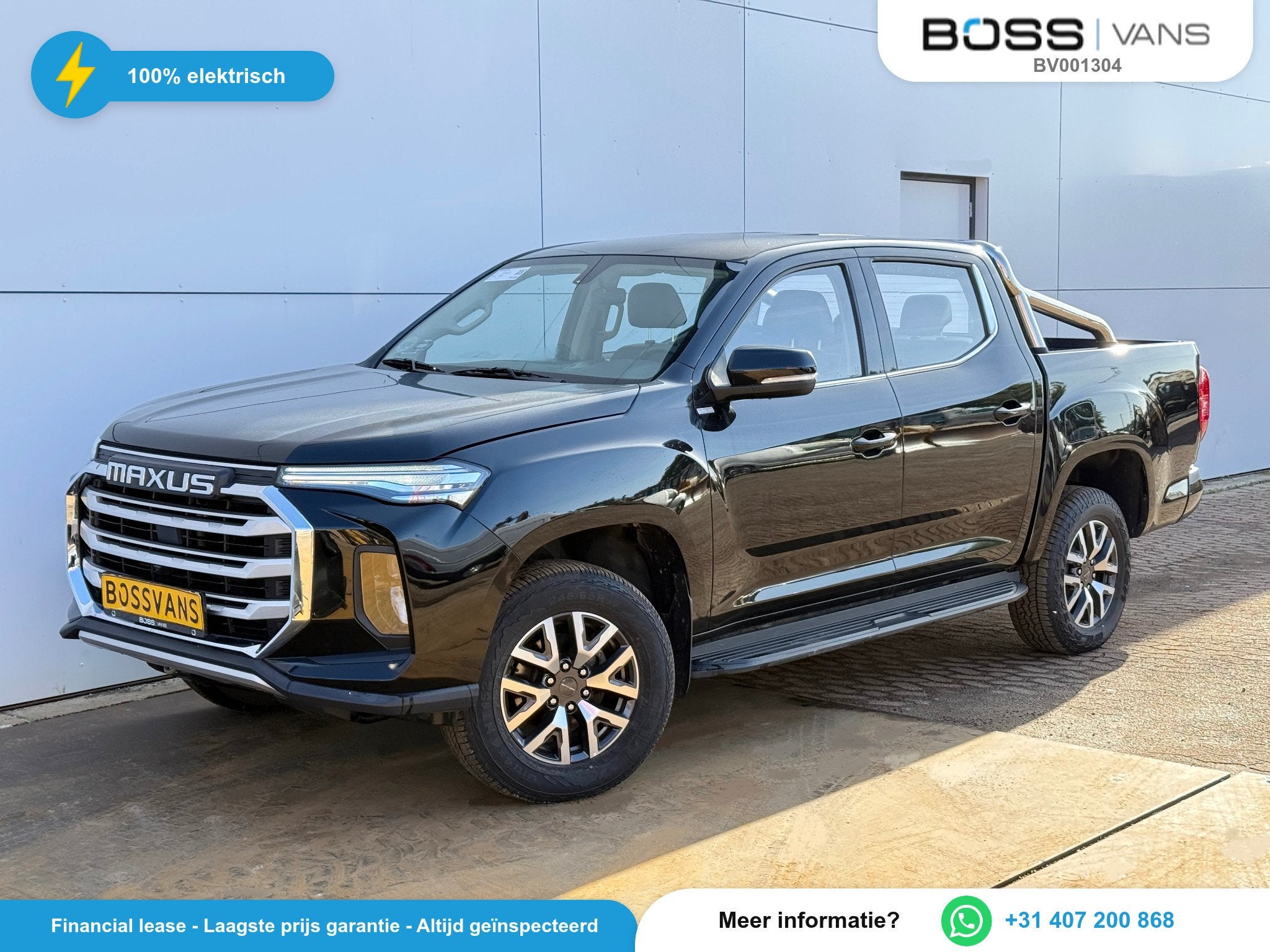 Elektrisch Pickup 471km WLTP 93.4% (SOH) Snelladen LED Clima, Autos, 177 ch, Autres modèles, Achat, 2275 kg