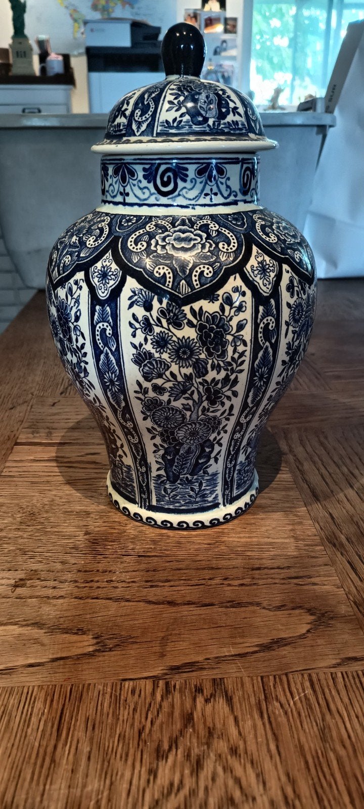 Vase avec couvercle boch belgium, Antiquités & Art, Enlèvement