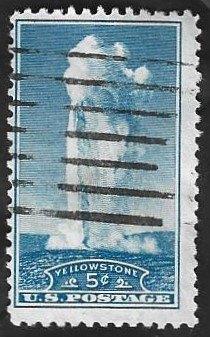 1 Postzegel USA 1934 Nationale Parken, Enlèvement ou Envoi, Affranchi, Amérique du Nord