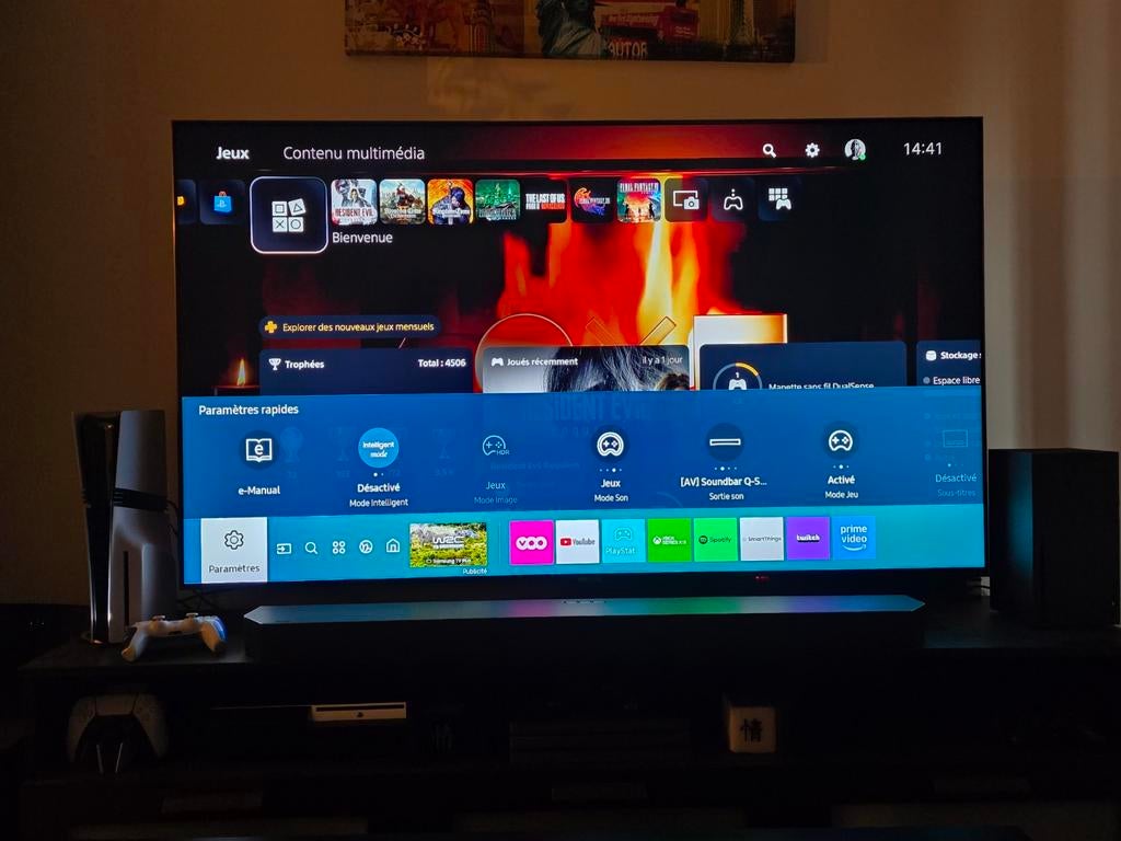 Samsung QLED Q80T 65 pouces, 120 Hz, QLED, Samsung