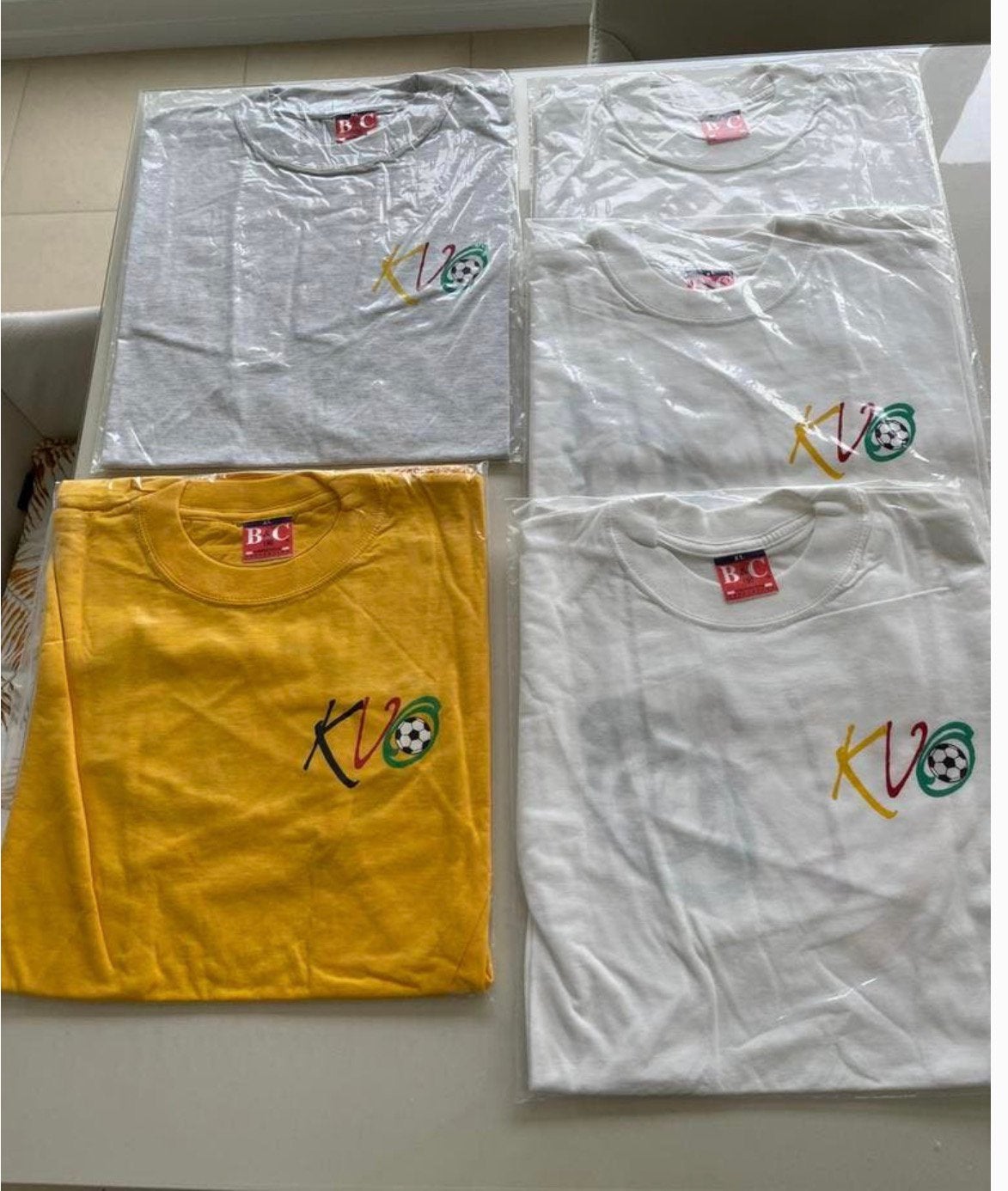 set van 5 kwalitatieve supporters-T-shirts (Maat XL), Enlèvement ou Envoi, Neuf, Taille 56/58 (XL)