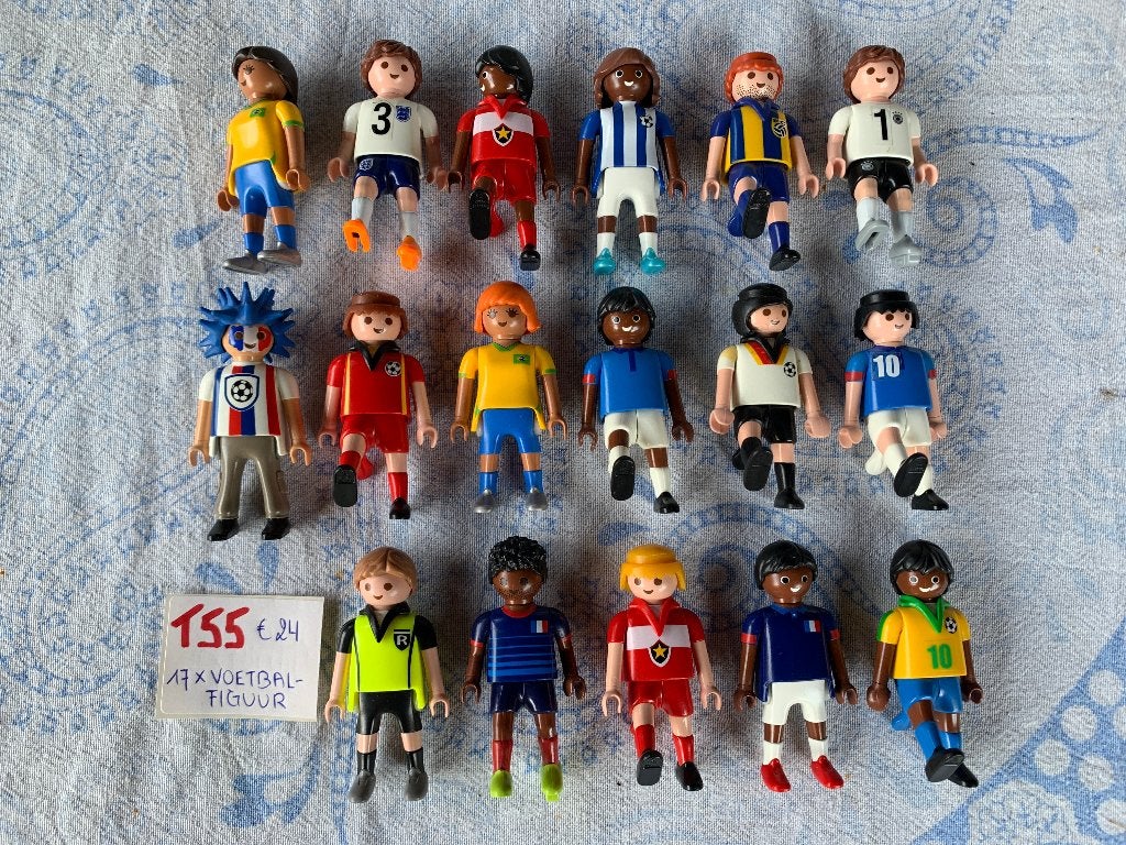 PLAYMOBIL: T55: LOT 17 VOETBALLERS, Kinderen en Baby's, Speelgoed | Playmobil, Losse onderdelen, Ophalen of Verzenden, Zo goed als nieuw