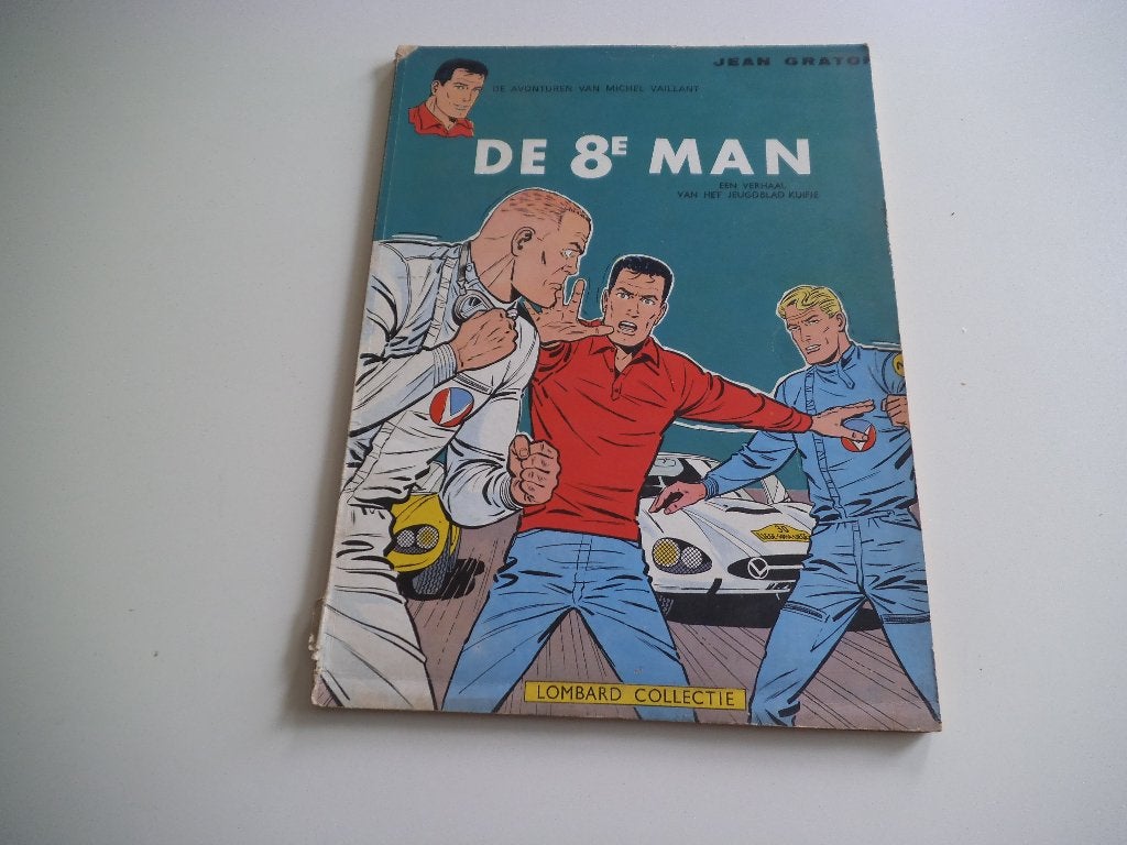 Michel Vaillant De 8e man 1965 Lombard Collectie, Gelezen, Jean Graton, Eén stripboek, Ophalen of Verzenden