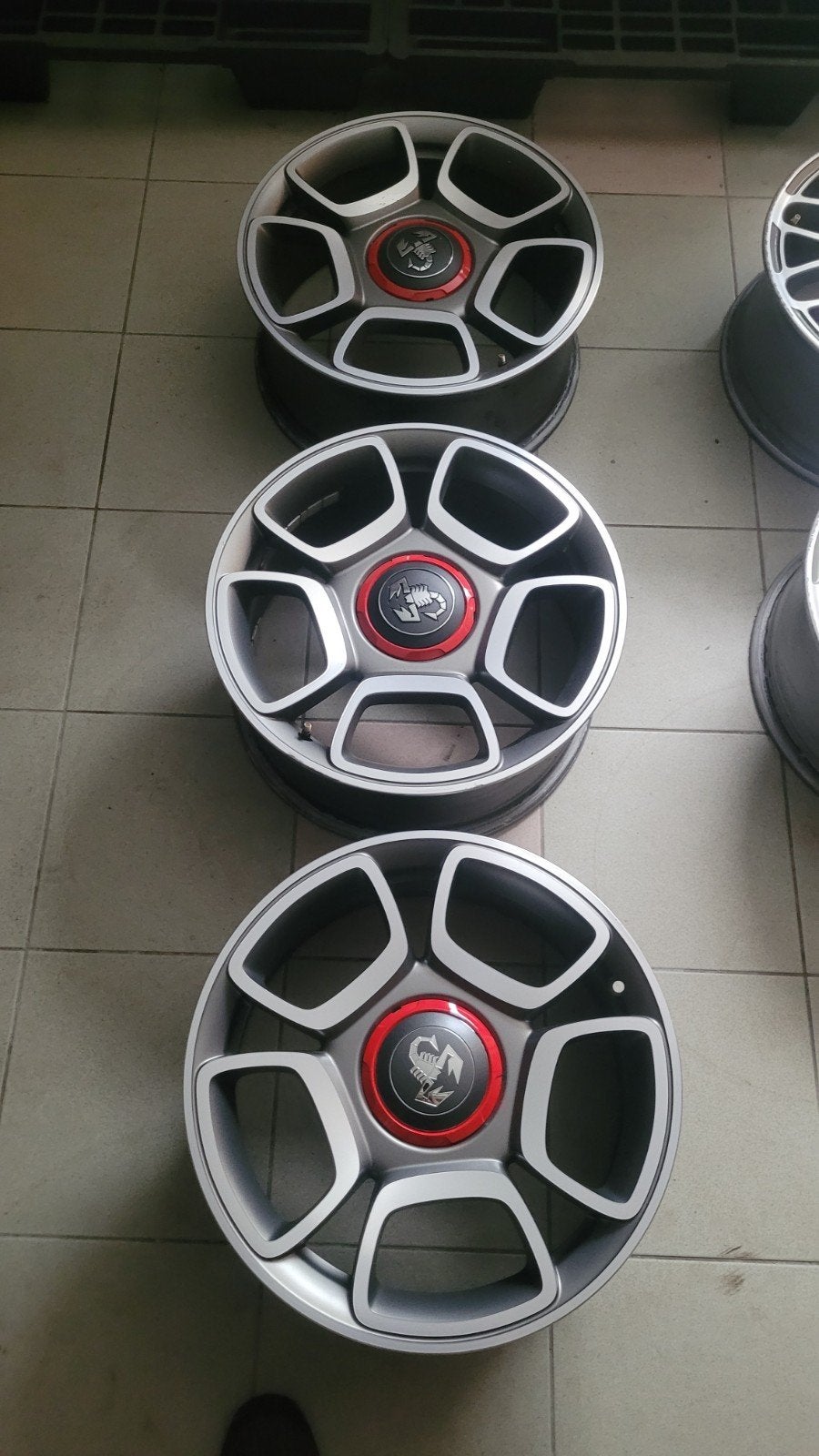 3 velgen origineel fiat abarth 595, Ophalen