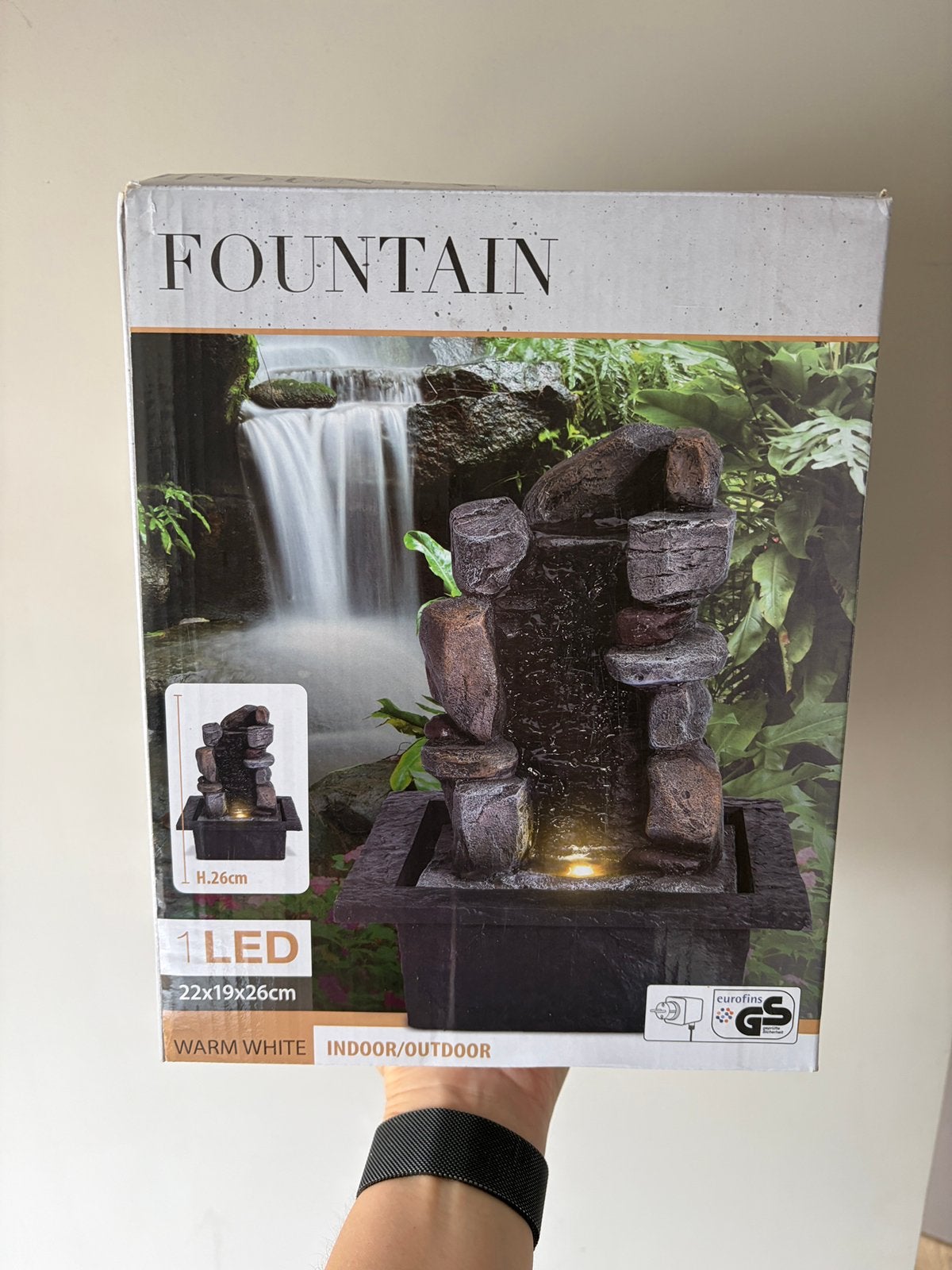 Decoratief fonteintje met LED – nieuw – GRATIS, Tuin en Terras, Ophalen, Zo goed als nieuw