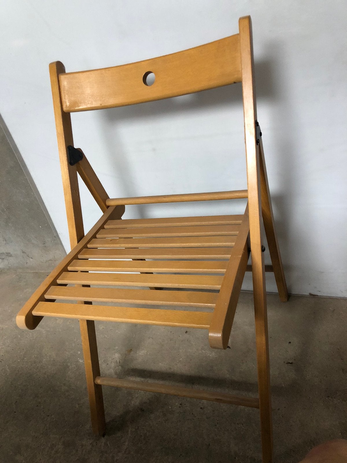 22 Klapstoelen hout 2 types Ikea, Ophalen of Verzenden, Gebruikt, Hout