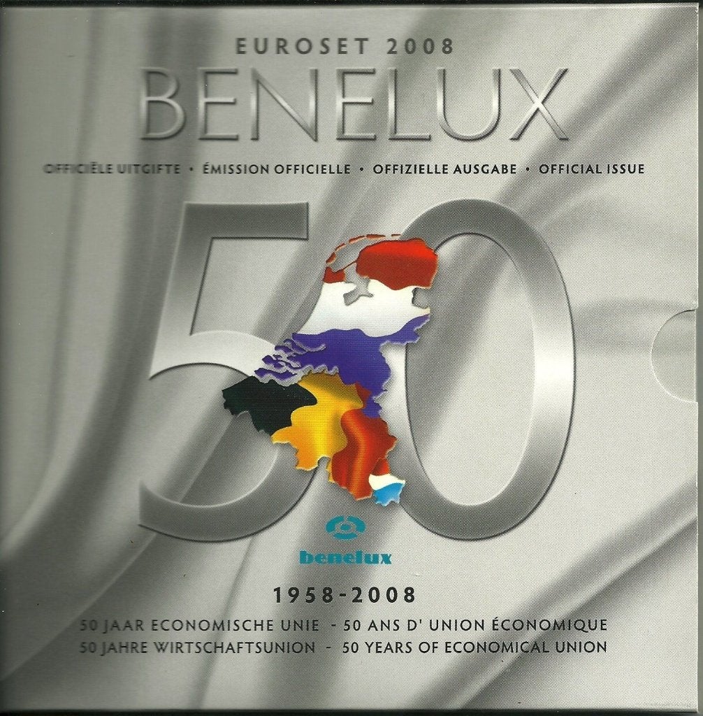 SET BENELUX 2008 (24 pièces) Belgique/Pays-Bas/Luxembourg, Envoi, Belgique, Série