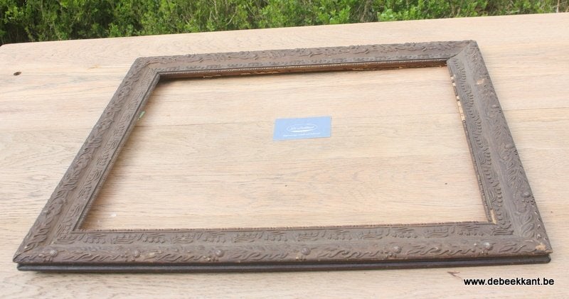 Retro vintage antieke oude houten kader lijst muguet, Enlèvement ou Envoi