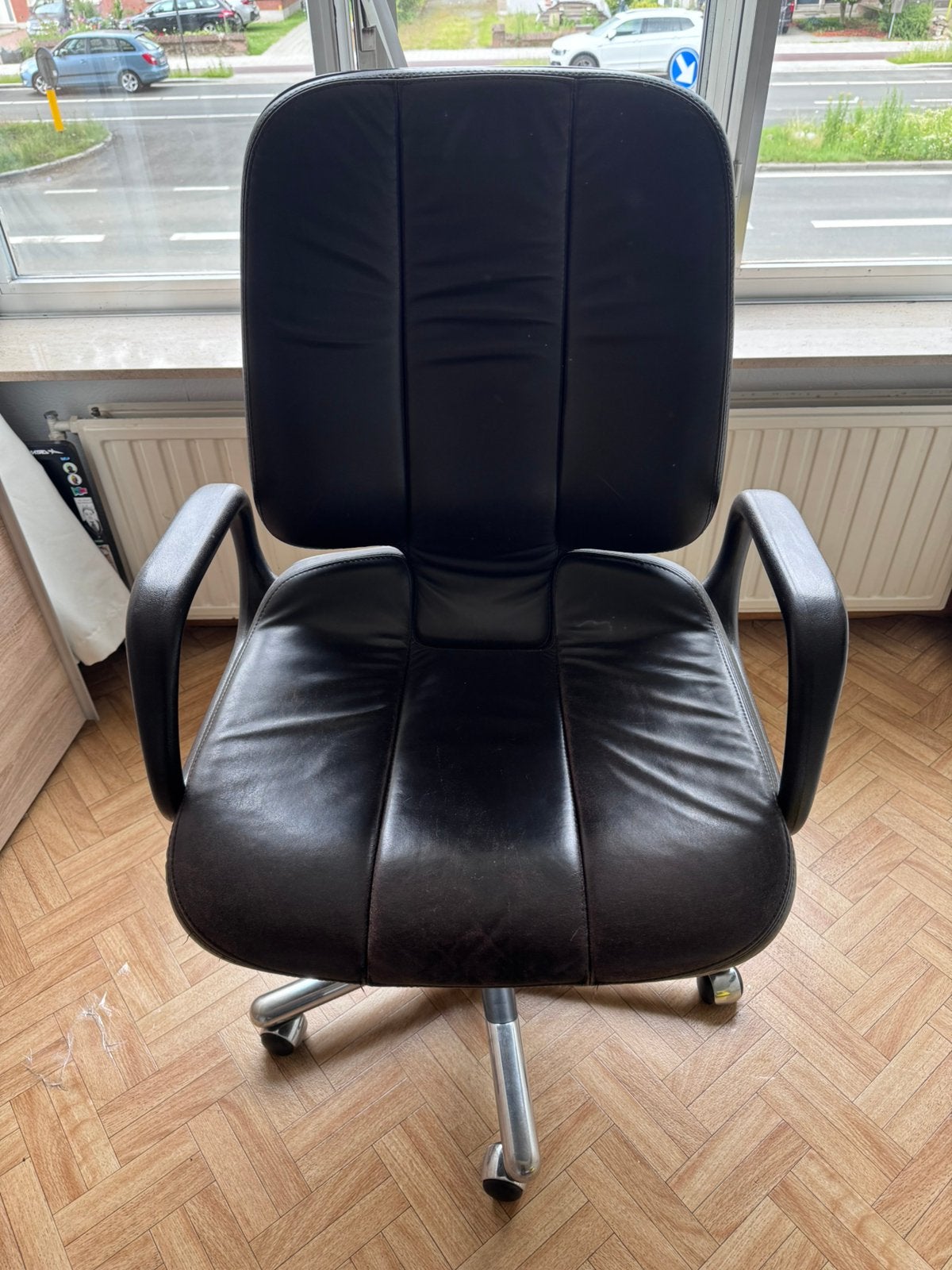 Vitra bureaustoel, Huis en Inrichting, Ophalen, Gebruikt, Bruin, Bureaustoel