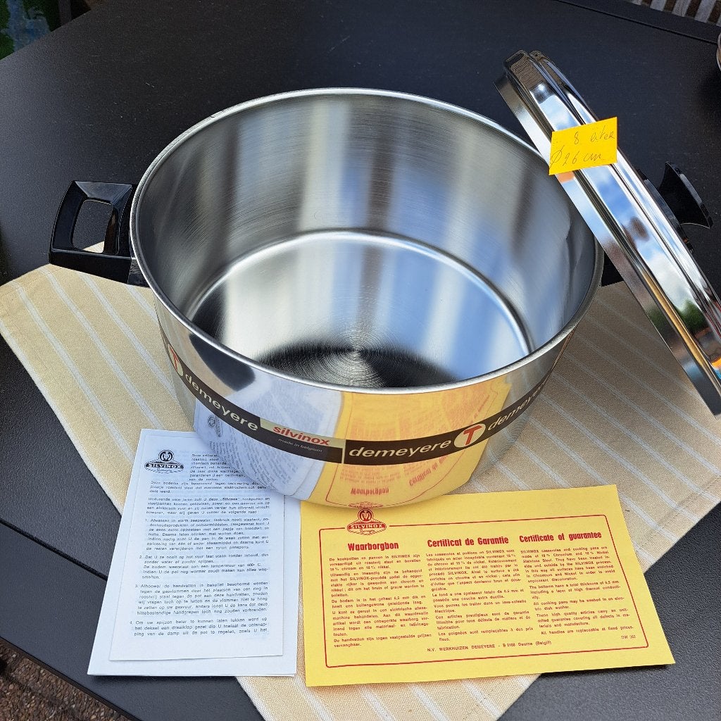 kookpot Demeyere Silvinox   26 cm 8 Liter, Maison & Meubles, Cuisine | Casseroles & Poêles, Neuf, Inox, Demeyere, Enlèvement