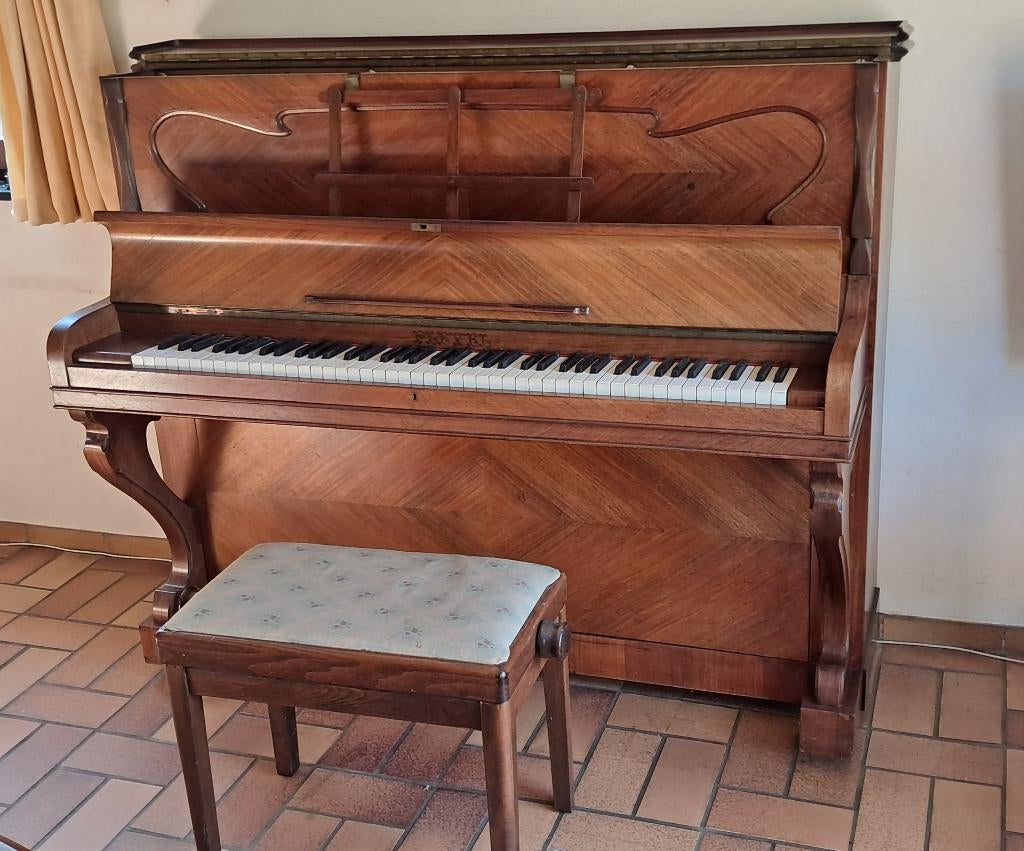 Piano Pleyel 1924, Muziek en Instrumenten, Ophalen, Gebruikt, Bruin, Piano