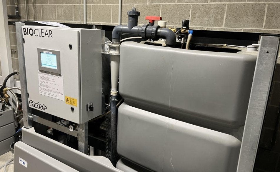 Christ Bioclear waterbehandeling installatie, Ophalen